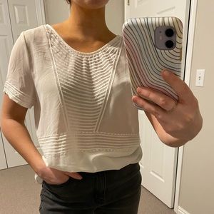 White Sheer Top
